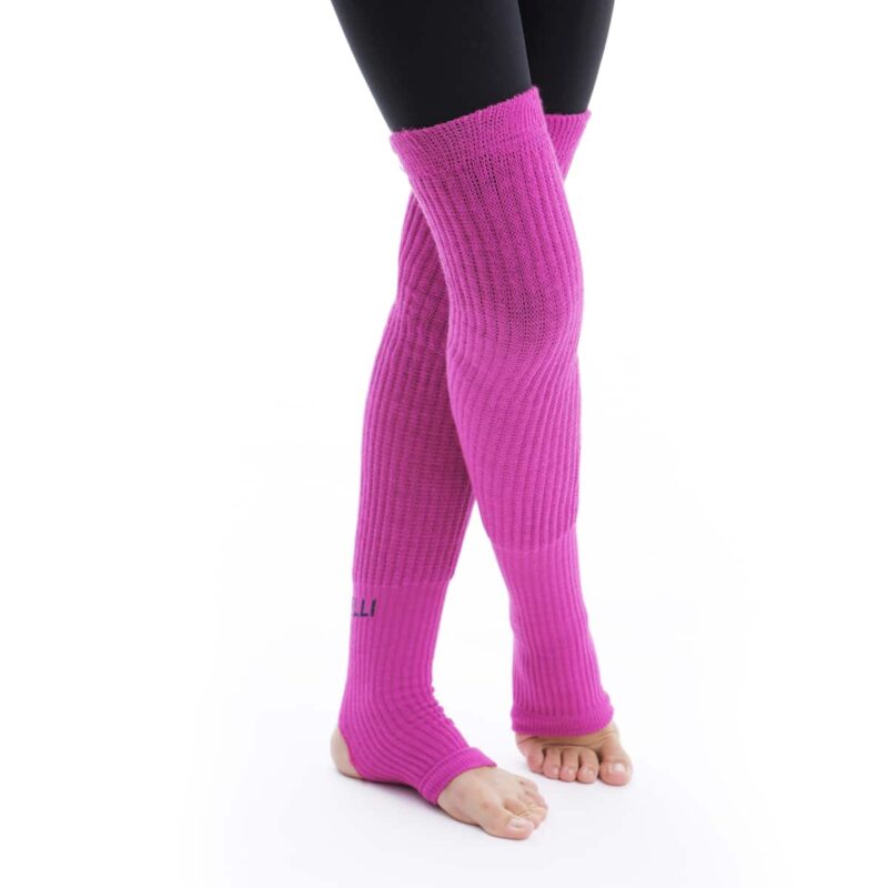 Long Senior leg warmers with foot